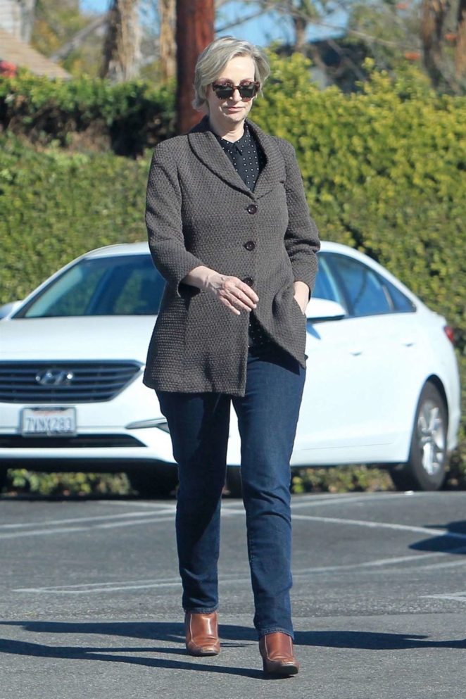 Jane Lynch in Jeans - Shopping in Hollywood