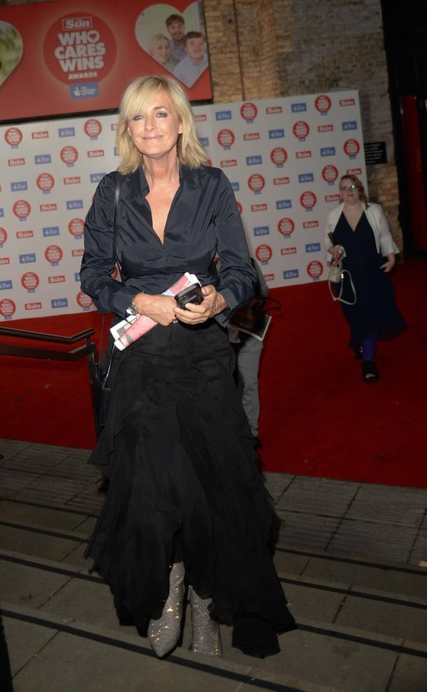Jane Moore - Leaving The Sun's 'Who Cares Wins' Awards in London