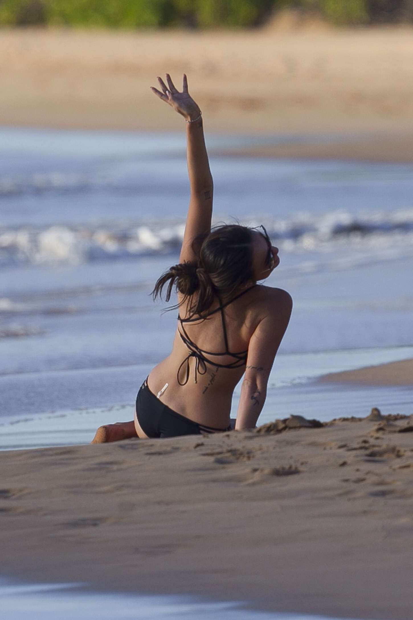 Janel Parrish - Bikini Candids at a beach in Hawaii. 