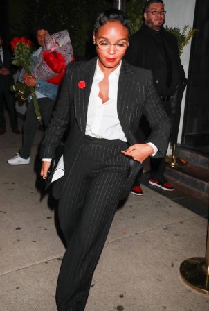 Janelle Monáe - Arriving for a party at Catch Steak restaurant in Los Angeles