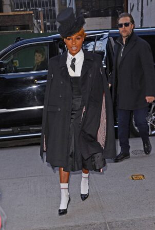 Janelle Monae - Arriving at the Today Show in New York