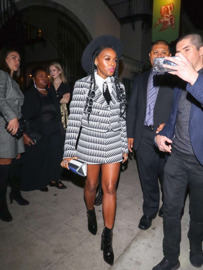 Janelle Monae - Outside The Hearth & Hound Restaurant in Hollywood