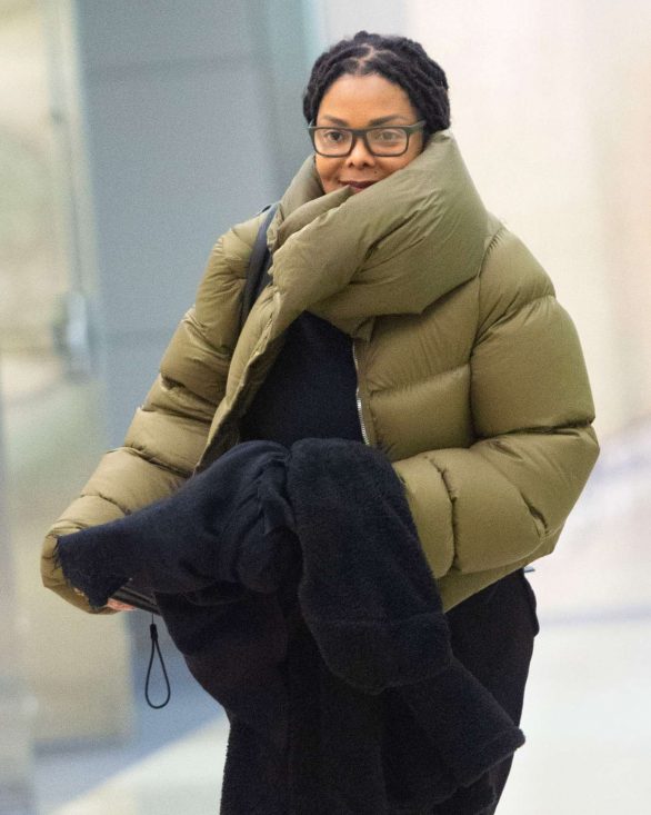 Janet Jackson is spotted at JFK airport in New York