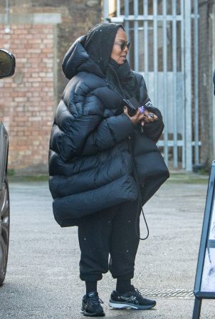 Janet Jackson - Seen at a dance studio in South London