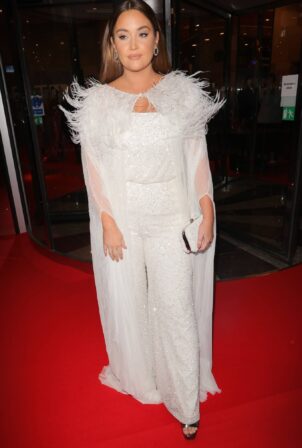 Jaqueline Jossa - Seen as she exits Brit Awards Hotel in London