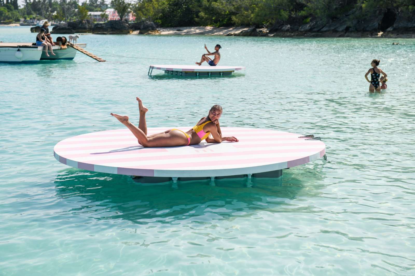 Jasmine Sanders in Bikini - Revolve Summer Event in Bermuda. 