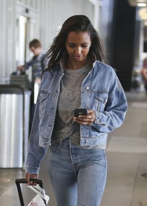 Jasmine Tookes - Arriving at LAX Airport in Los Angeles