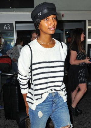 Jasmine Tookes - Arriving at Nice Airport