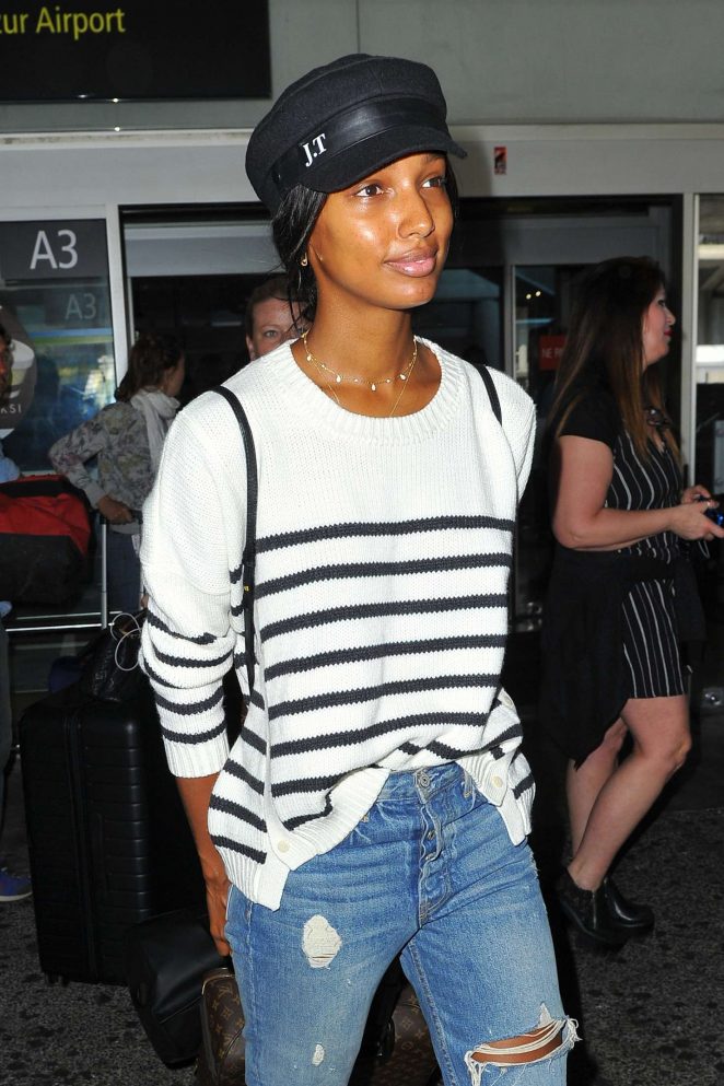 Jasmine Tookes - Arriving at Nice Airport