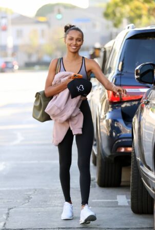 Jasmine Tookes - Out make-up free for a gym session in Los Angeles