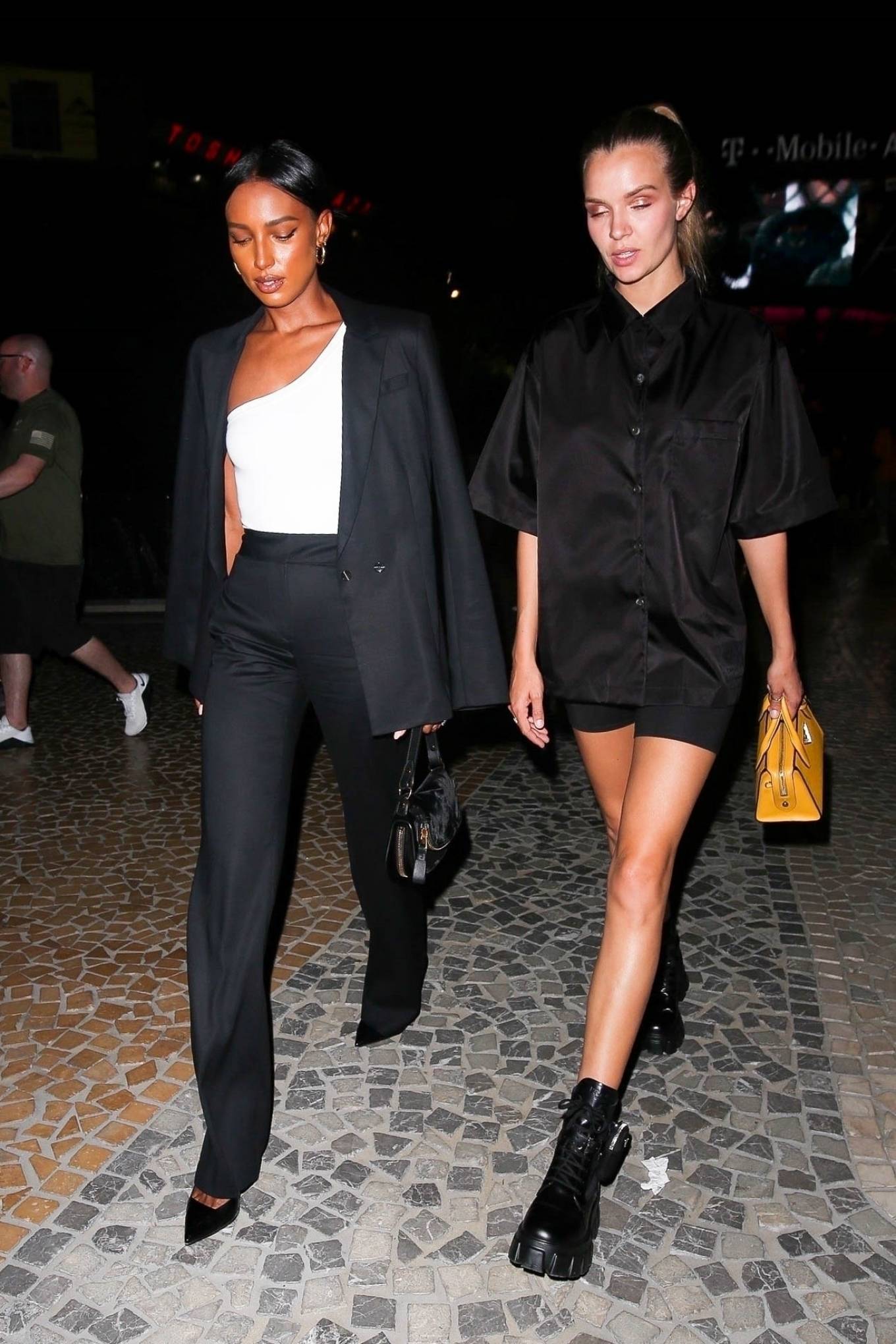Jasmine Tookes - With Josephine Skriver seen at the Conor McGregor vs ...