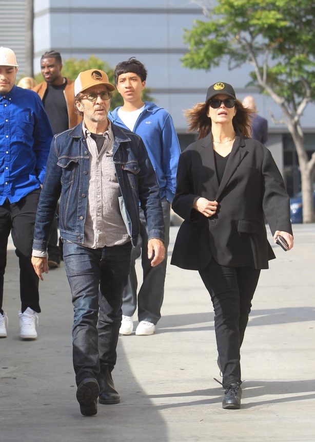 Jeanne Tripplehorn - With Leland Orser at the Crypto.com Arena in Los Angeles