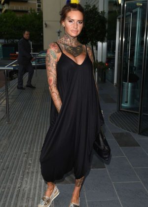 Jemma Lucy in Black at the Lowry Hotel in Manchester