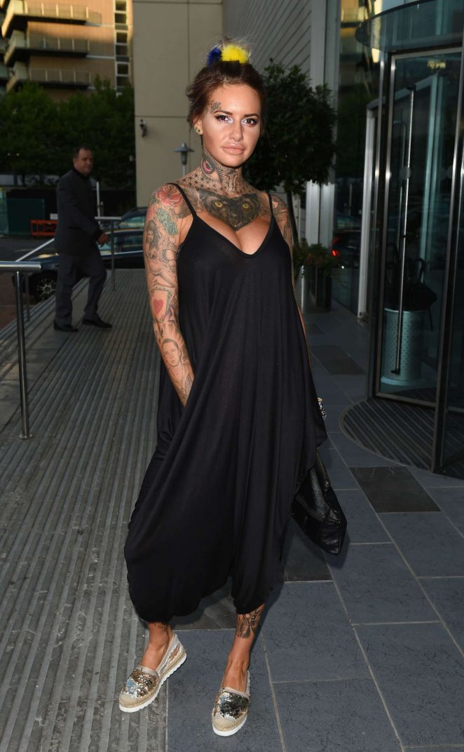 Jemma Lucy in Black at the Lowry Hotel in Manchester