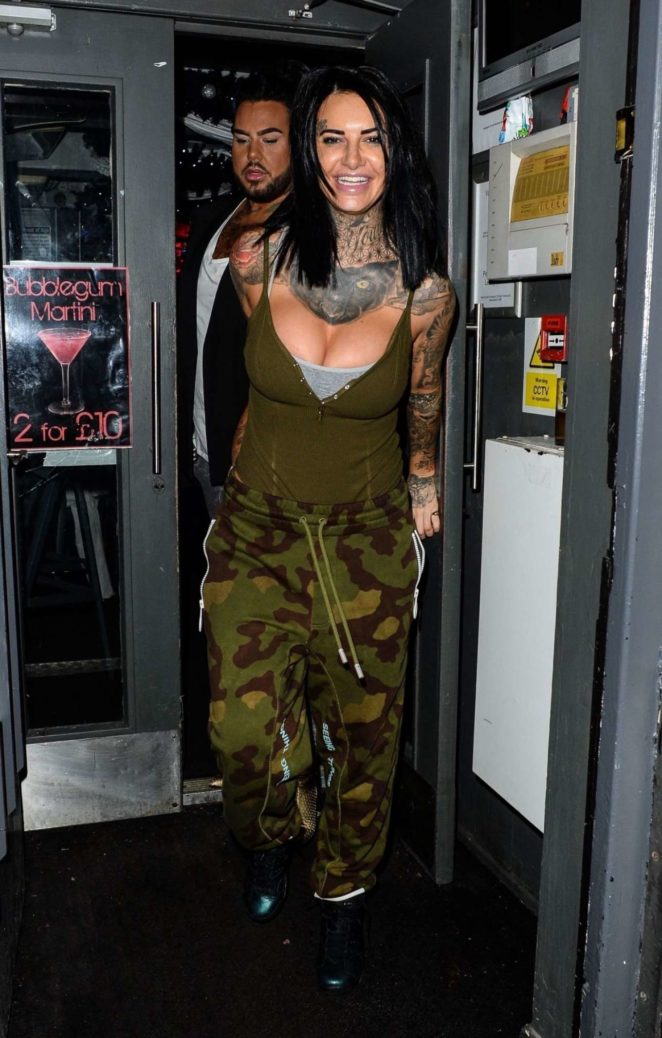 Jemma Lucy in Green at Vanilla Bar in Manchester