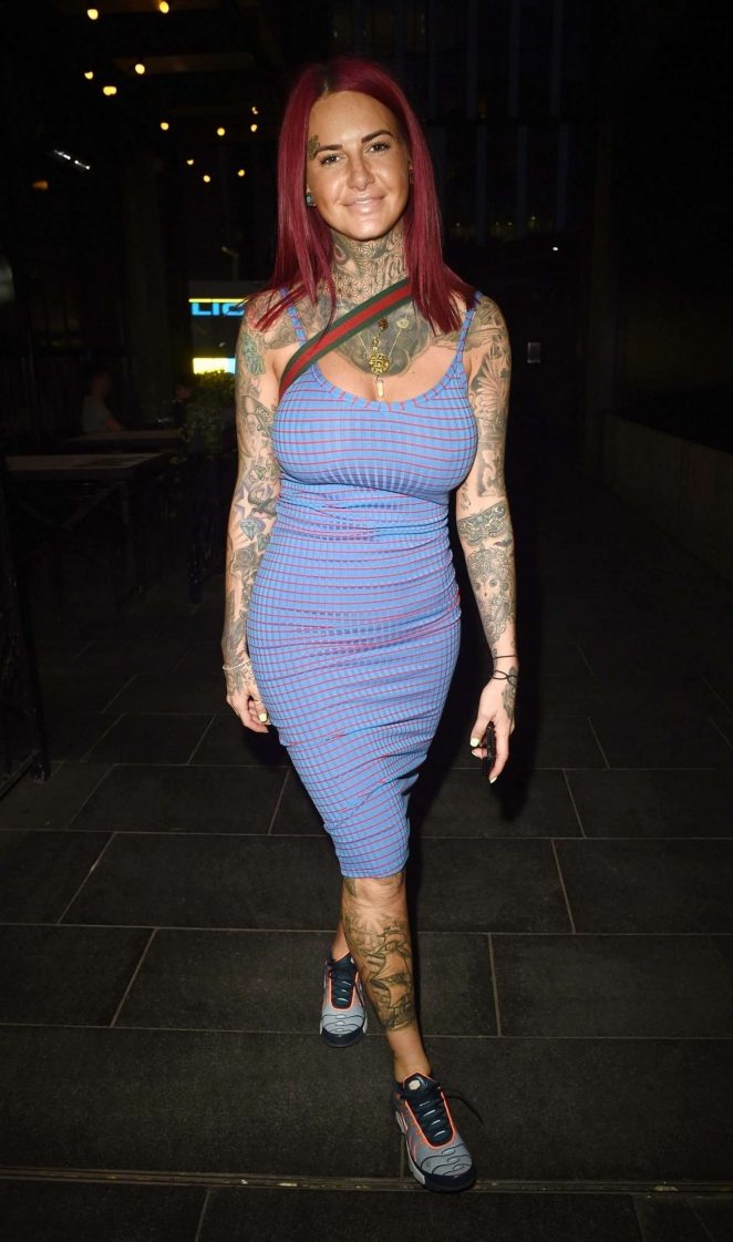 Jemma Lucy in Tight Dress - Night out in London