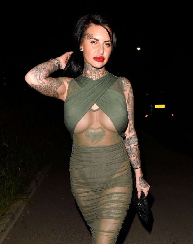 Jemma Lucy in Tight Dress out in Manchester
