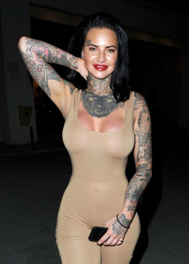 Jemma Lucy in Tights out in Manchester