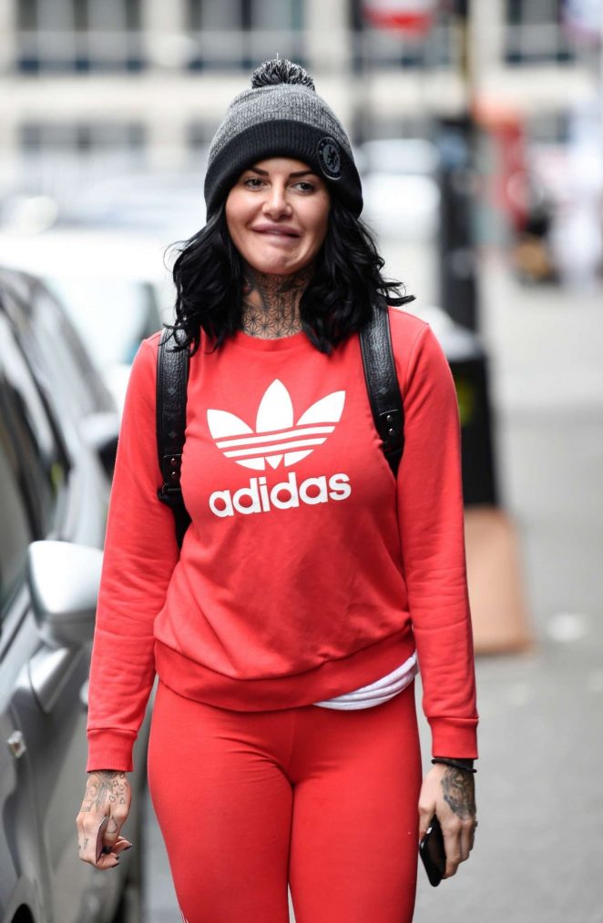 Jemma Lucy Leaving a spa in Manchester