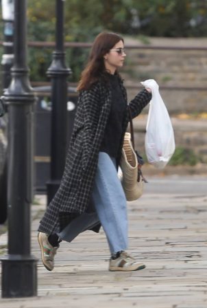 Jenna Coleman - Seen at the petrol station in London