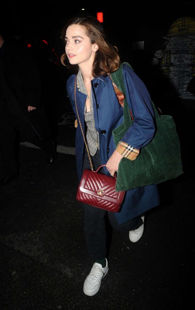 Jenna Coleman - Seen outside The Old Vic in London