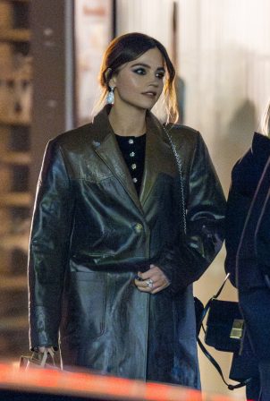 Jenna Coleman - Seen walking out of Boyfriend's Film Premiere in Stockton