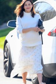 Jenna Dewan - All in white heads out in Los Angeles