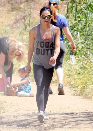 Jenna Dewan Tatum in Tights Hiking in Studio City