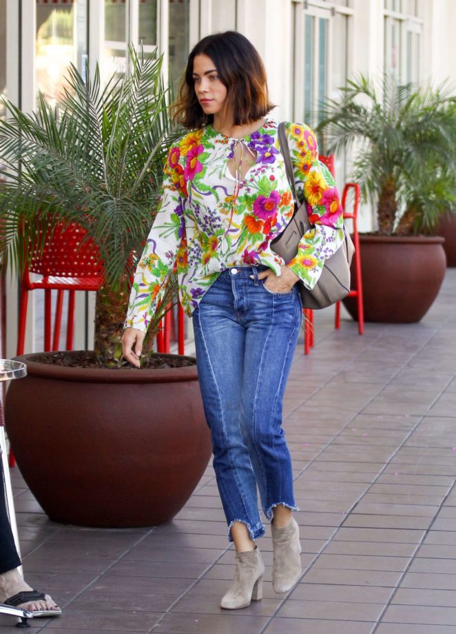 Jenna Dewan Tatum in Floral Shirt out in Los Angeles