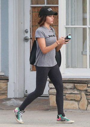 Jenna Dewan Tatum in Spandex Leaving a yoga class in Studio City