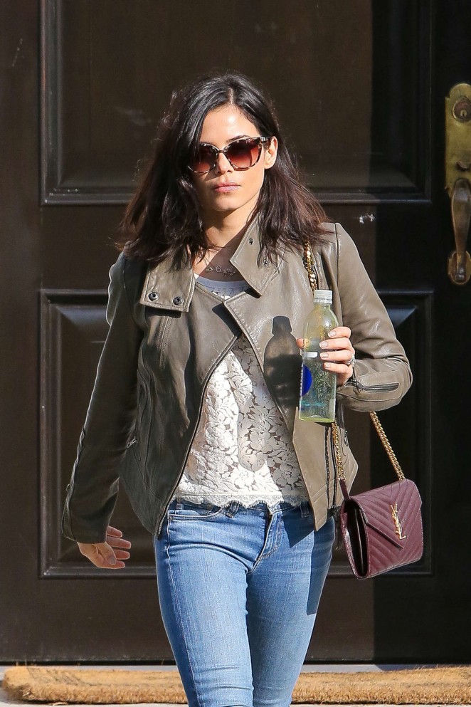 Jenna Dewan Tatum in Jeans Leaving a Residence in Beverly Hills