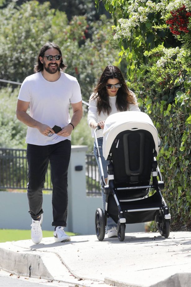 Jenna Dewan - With Steve Kazee with their baby boy out in Los Angeles
