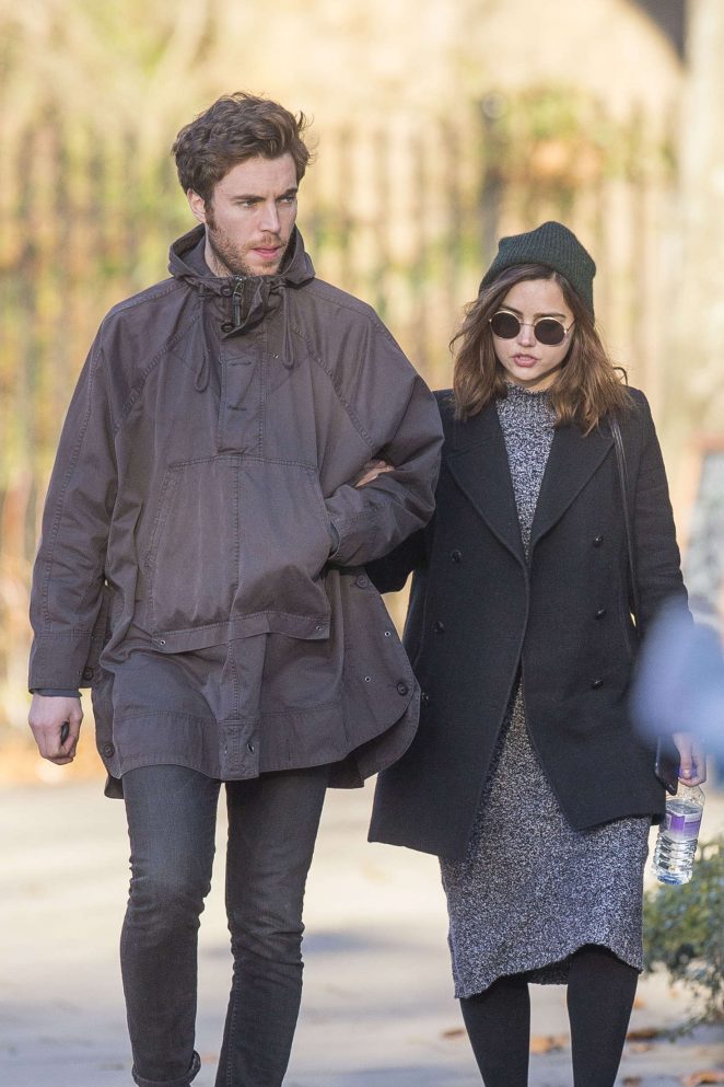 Jenna Louise Coleman and Tom Hughes out in London