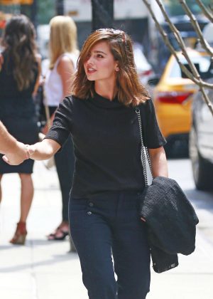 Jenna Louise Coleman at her Hotel in New York City