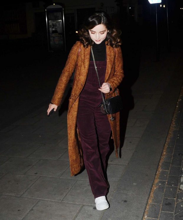 Jenna-Louise Coleman - Leaving rehearsals for All My Sons at the Old Vic theater in London