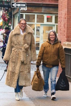 Jenna Lyons - With Cass Bird during a romantic walk in Manhattan