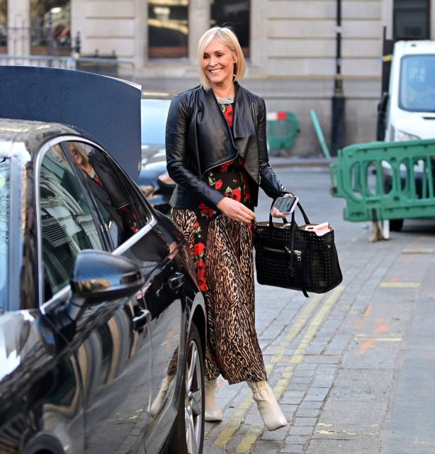 Jenni Falconer - Heads home from Global Radio in London