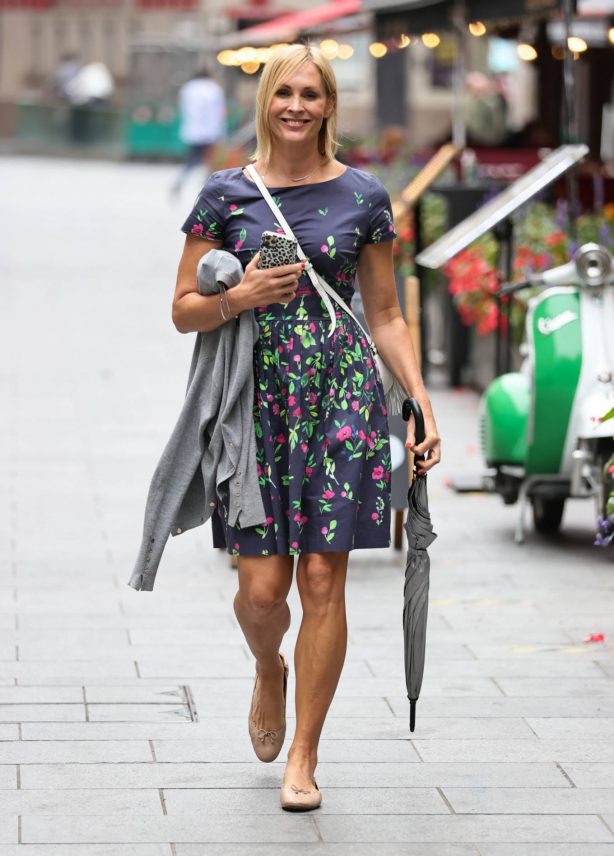 Jenni Falconer - In floral summer dress in London
