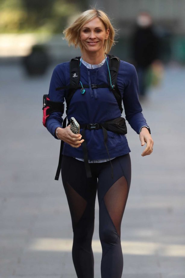 Jenni Falconer in Tights - Goes for jog in London
