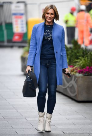 Jenni Falconer - Pictured after her Smooth Radio show in London
