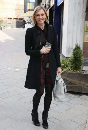 Jenni Falconer - Steps out from Smooth radio on her Birthday in London