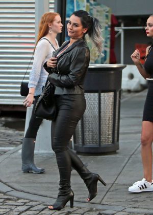 Jenni Farley out in New York City