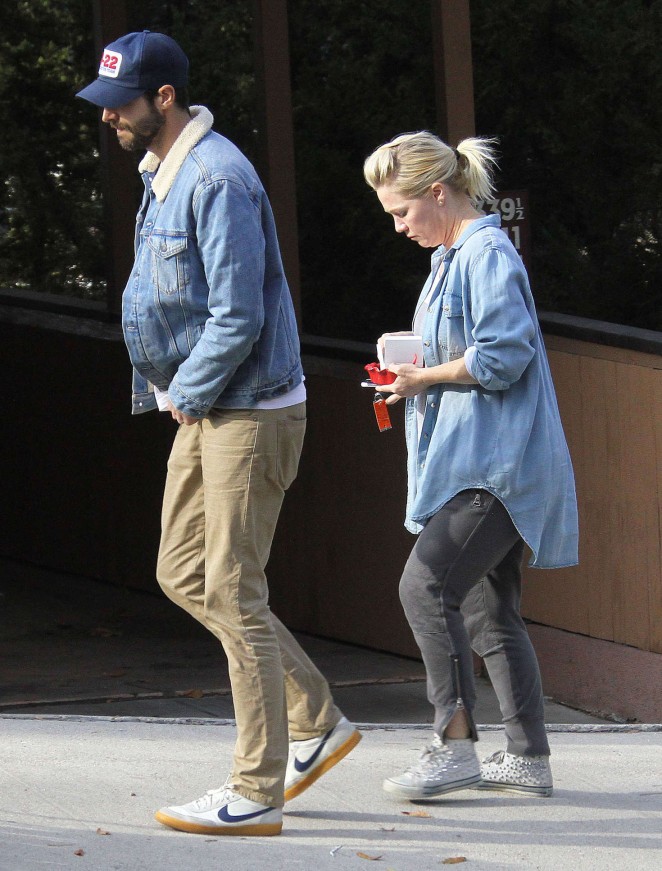 Jennie Garth and David Abrams out in Los Angeles