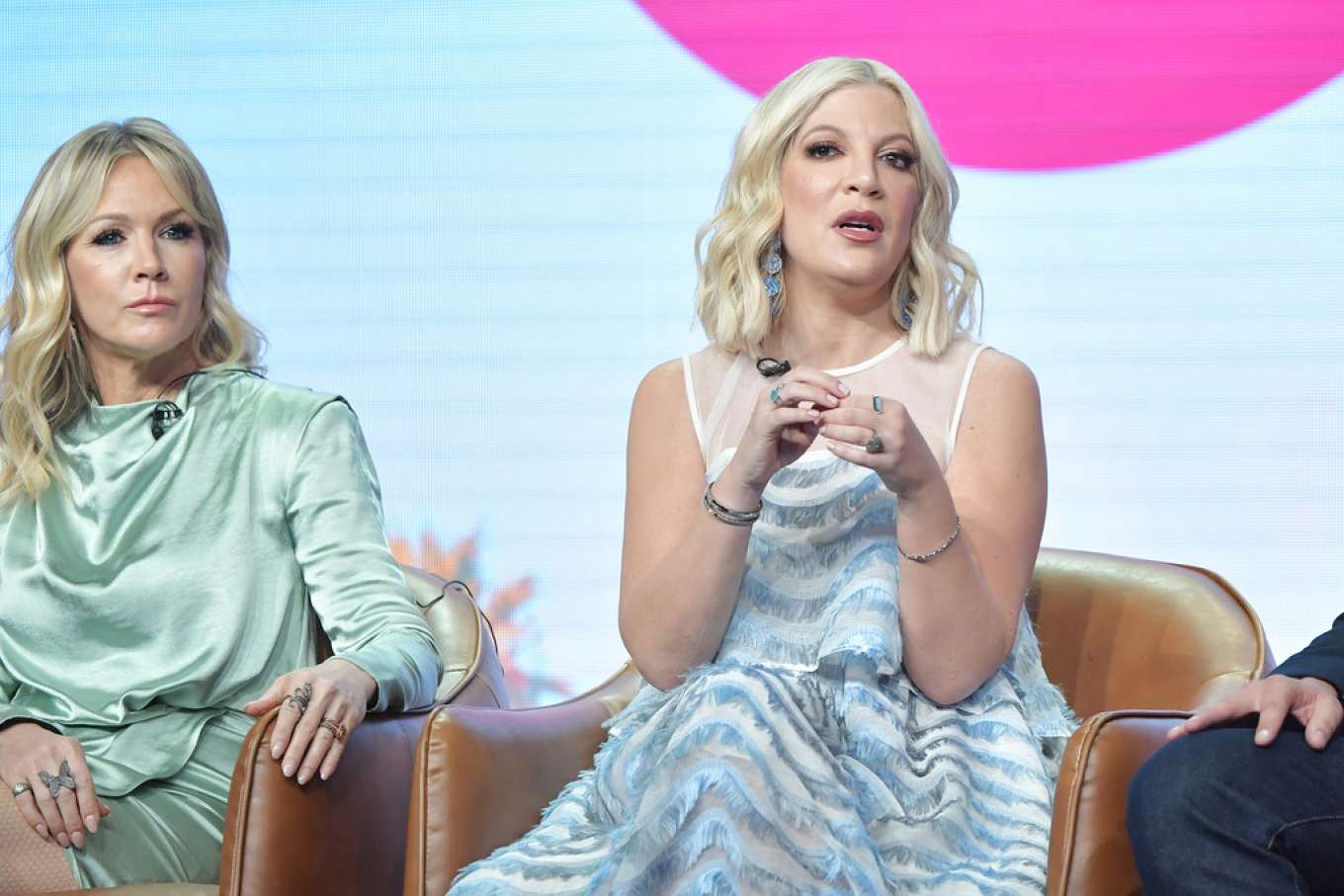 Jennie Garth and Tori Spelling â€“ 2019 Summer TCA Press Tour in Beverly Hills