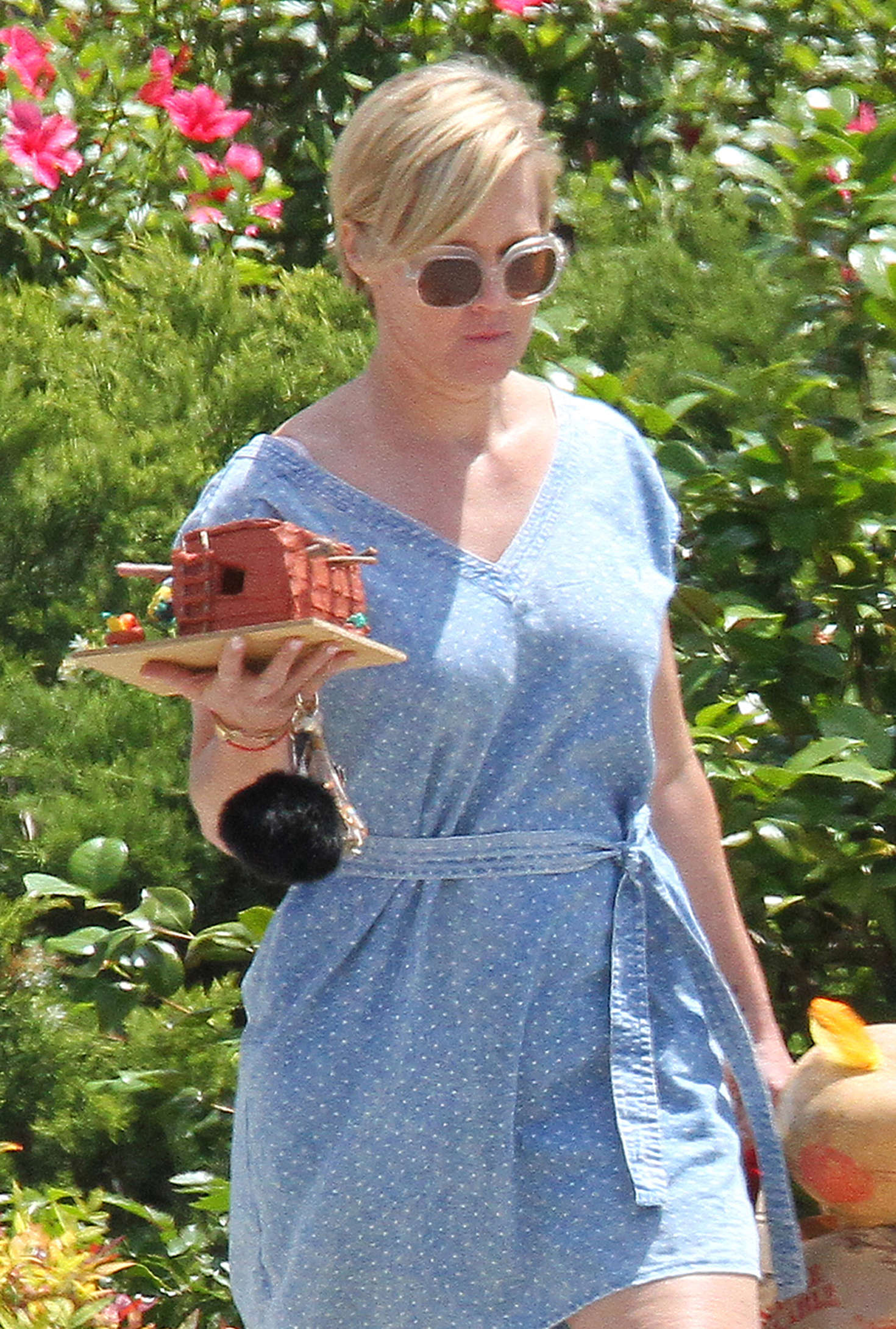 Jennie Garth in Mini Dress out in Los Angeles. 