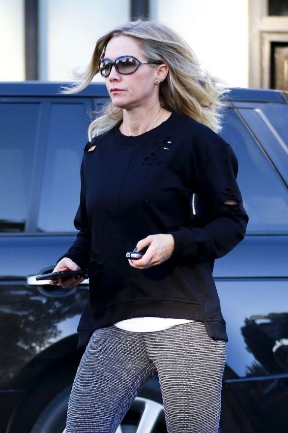 Jennie Garth in Tights - Out in Studio City