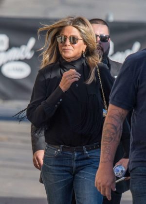 Jennifer Aniston - Arriving at Jimmy Kimmel Live! in LA