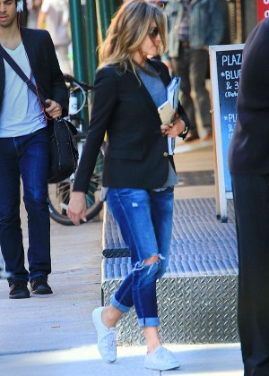 Jennifer Aniston in Jeans out in New York