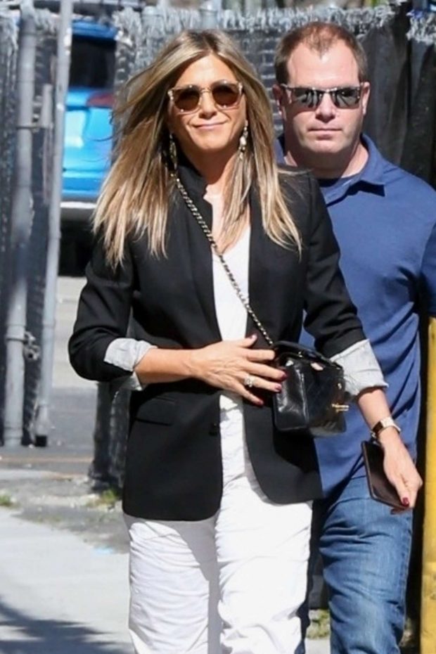 Jennifer Aniston - Promotes 'Murder Mystery' at Jimmy Kimmel Live! in Hollywood