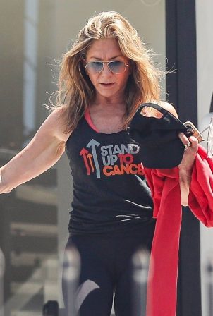 Jennifer Aniston - Seen after Pilates class in Los Angeles